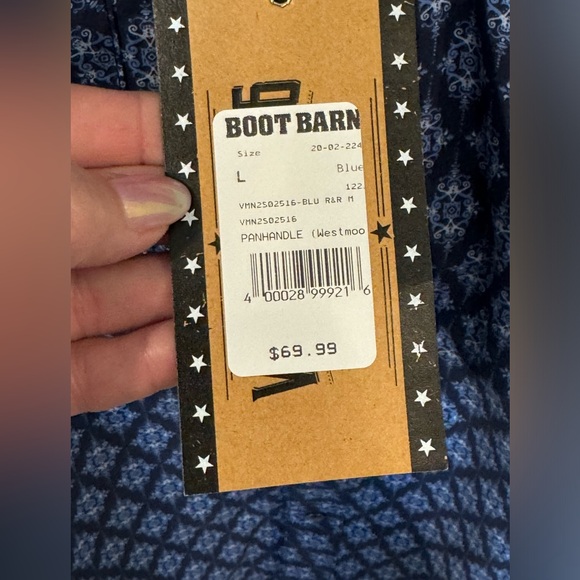 Rock and Roll Denim Men’s long Sleeve Button Down Shirt. NWT - Picture 4 of 8